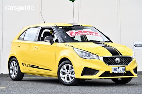 Yellow 2022 MG MG3 Hatch CORE F