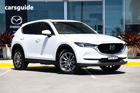 White 2021 Mazda CX-5 Wagon Akera Turbo (Awd)