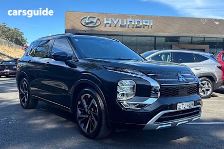 Black 2022 Mitsubishi Outlander Wagon Exceed Tourer 7 Seat (Awd)
