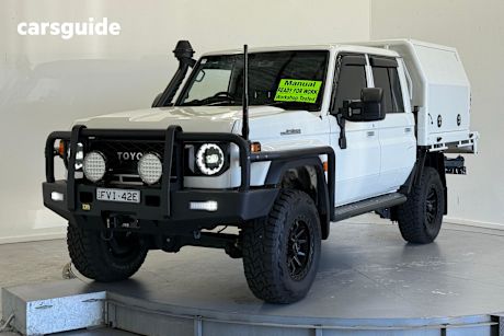 White 2024 Toyota Landcruiser Ute Tray GXL 4X4