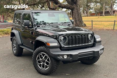 Black 2025 Jeep Wrangler SUV RUBICON 4X4