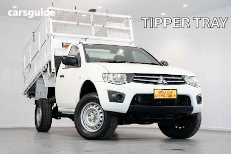 White 2013 Mitsubishi Triton Ute Tray GLX R