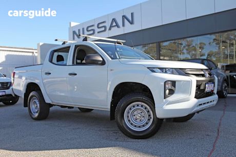 White 2021 Mitsubishi Triton Double Cab Pick Up Glx (4X4)