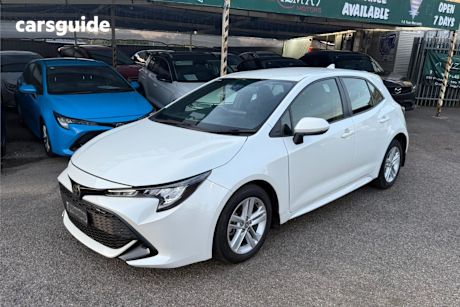 White 2022 Toyota Corolla Hatchback Ascent Sport Hybrid