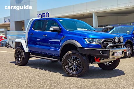 Blue 2019 Ford Ranger Ute Tray RAPTOR 4X4