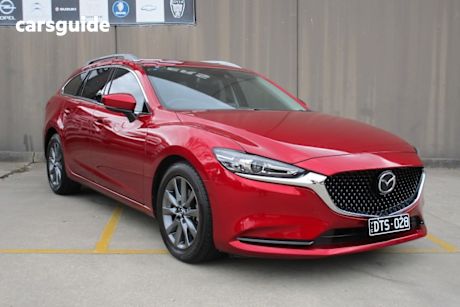 Red 2022 Mazda 6 Wagon Sport