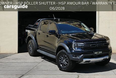 Black 2023 Ford Ranger Ute Tray RAPTOR 4X4