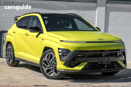 Yellow 2025 Hyundai Kona SUV PREMIUM N LINE F