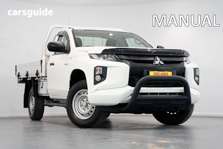 White 2023 Mitsubishi Triton Ute Tray GLX R