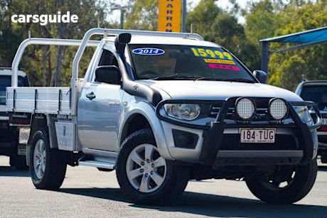 Silver 2014 Mitsubishi Triton Cab Chassis Glx (4X4)