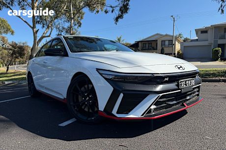 White 2025 Hyundai I30 Sedan N Premium With Sunroof