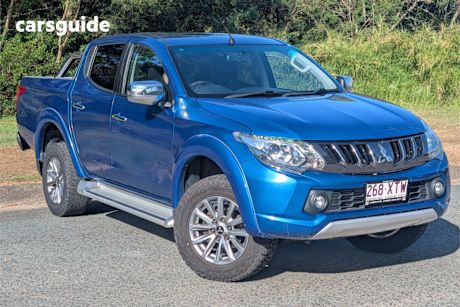 Blue 2017 Mitsubishi Triton Ute Tray GLS 4X4
