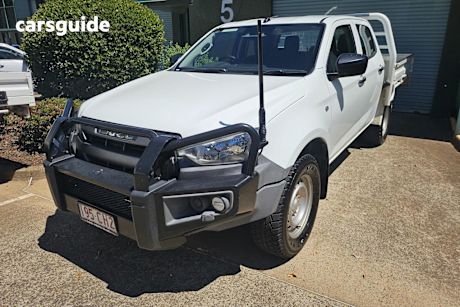 White 2020 Isuzu D-MAX Crew Cab Chassis Sx (4X4)
