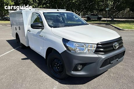 White 2018 Toyota Hilux Cab Chassis Workmate