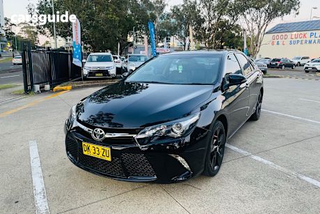 Black 2015 Toyota Camry Sedan ATARA SX F