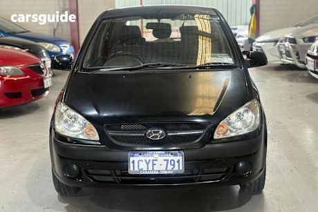 Black 2008 Hyundai Getz Hatch S F