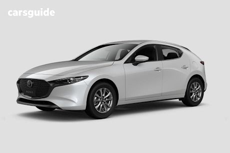 White 2025 Mazda 3 Hatchback G20 Pure