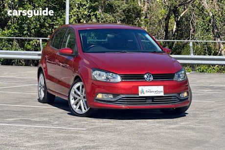Red 2015 Volkswagen Polo Hatchback 66 Tsi Trendline