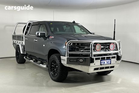 Grey 2020 Chevrolet Silverado Crew Cab Utility 1500 Ltz Premium Edition