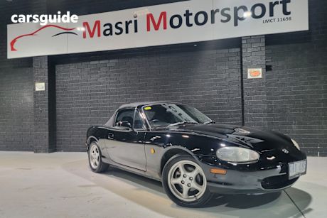 Black 2000 Mazda MX-5 Convertible