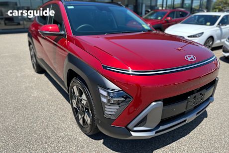 Red 2025 Hyundai Kona SUV F