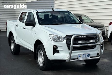 White 2023 Isuzu D-MAX Ute Tray SX 4X4