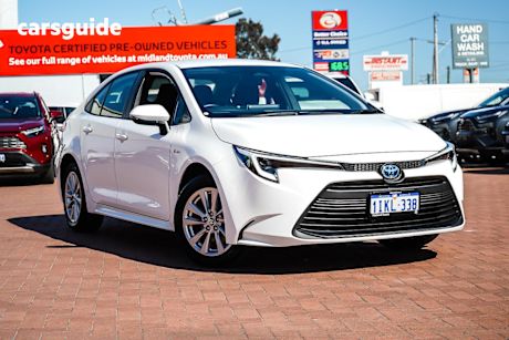 White 2024 Toyota Corolla Sedan Ascent Sport Hev