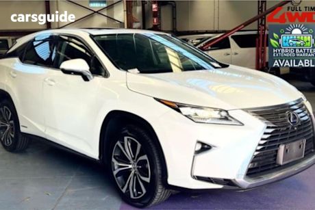 White 2017 Lexus RX SUV 4WD LUXURY HYBRID
