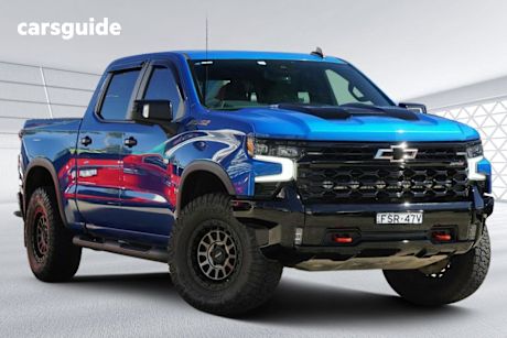 Blue 2023 Chevrolet Silverado Crew Cab Pickup 1500 Zr2