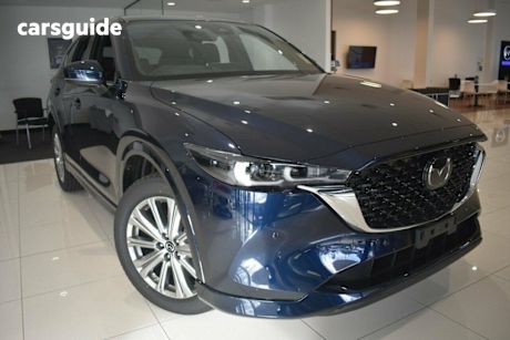 Blue 2025 Mazda CX-5 SUV G35 AKERA 4X4