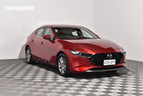 Red 2024 Mazda Mazda3 Hatch G20 PURE F
