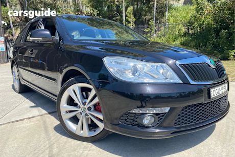 Black 2012 Skoda Octavia Wagon Rs 147 Tsi