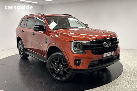 Orange 2023 Ford Everest SUV SPORT 4X4