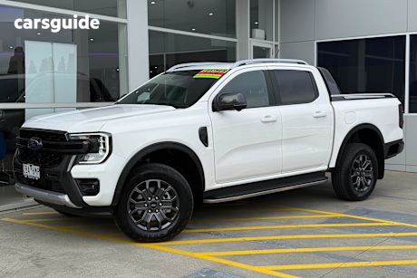 White 2024 Ford Ranger Ute Tray WILDTRAK 4X4