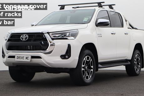 White 2021 Toyota Hilux Ute Tray SR5 4X4