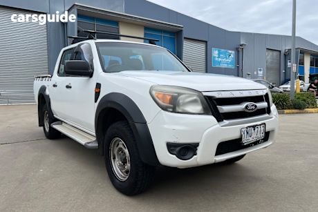 White 2010 Ford Ranger Dual Cab Pick-up Xl Hi-Rider (4X2)