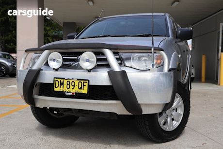Silver 2010 Mitsubishi Triton Double Cab Utility Gl-R (4X4)
