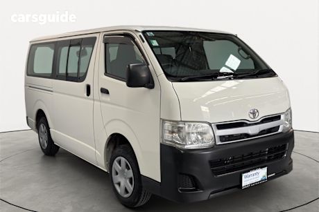 White 2010 Toyota HiAce Commercial