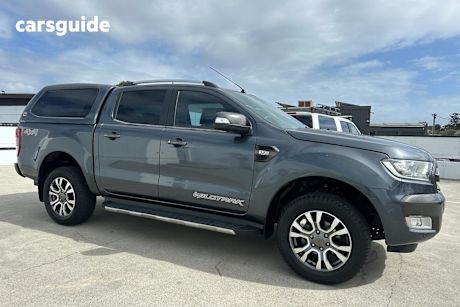 Grey 2016 Ford Ranger Ute Tray WILDTRAK 4X4