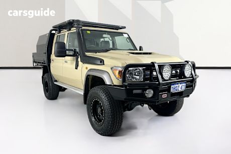 Beige 2021 Toyota Landcruiser Double Cab Chassis Gxl