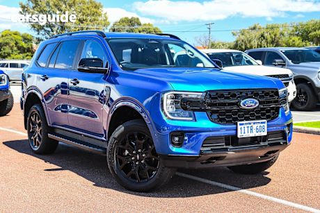 Blue 2025 Ford Everest SUV SPORT R