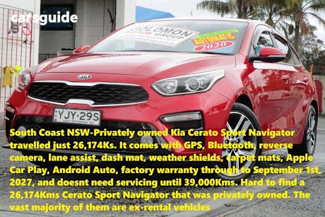 Red 2020 Kia Cerato Hatchback Sport Nav