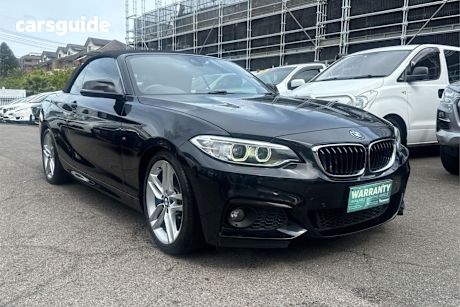 Black 2017 BMW 230I Convertible M Sport