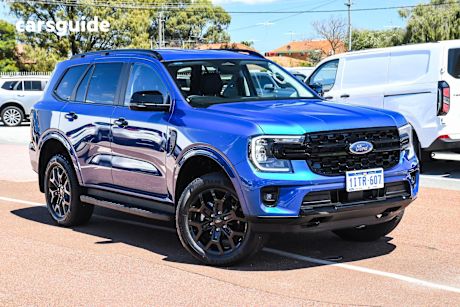 Blue 2025 Ford Everest SUV SPORT R