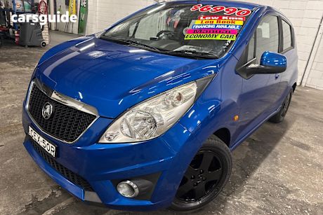 Blue 2012 Holden Barina Spark Hatchback Cdx