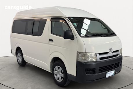 White 2006 Toyota HiAce Commercial