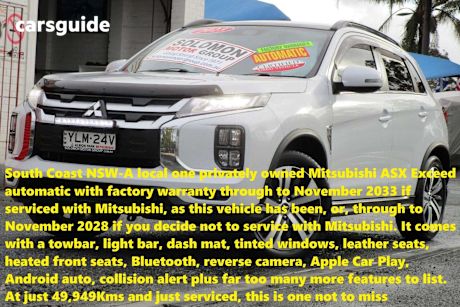 White 2023 Mitsubishi ASX Wagon Exceed (2Wd)
