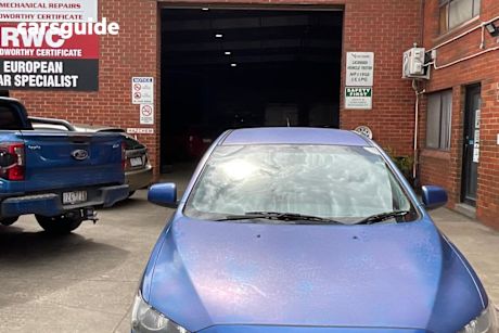 Blue 2012 Mitsubishi Lancer Sedan Es
