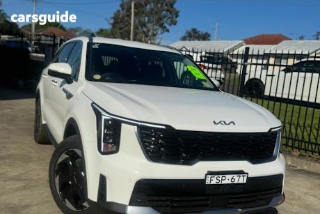 White 2025 Kia Sorento Wagon Sport+ 7 Seat