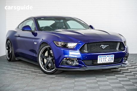 Blue 2016 Ford Mustang Convertible Gt 5.0 V8